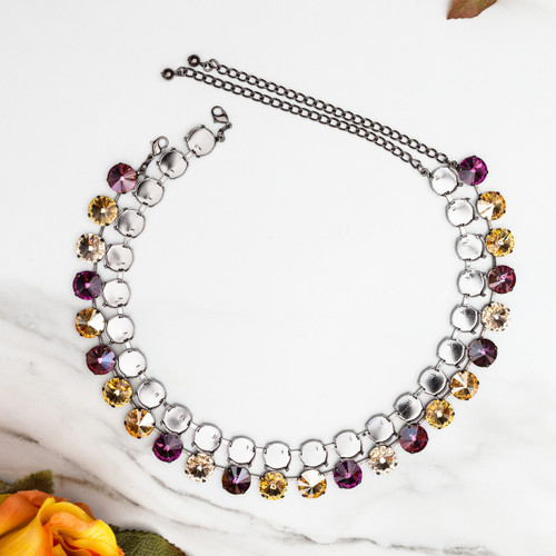 14mm Round | Classic 24 Setting Necklace | Three Pieces