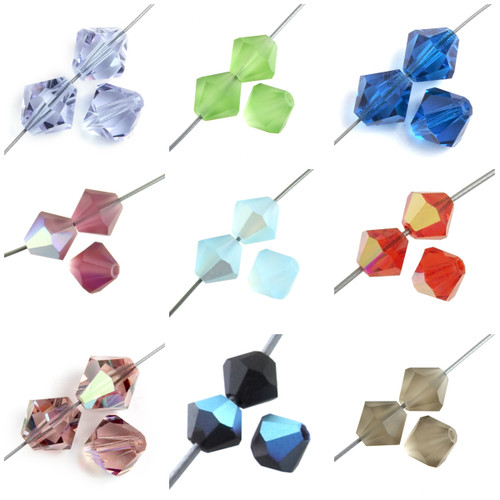 4mm Preciosa Bicone Beads