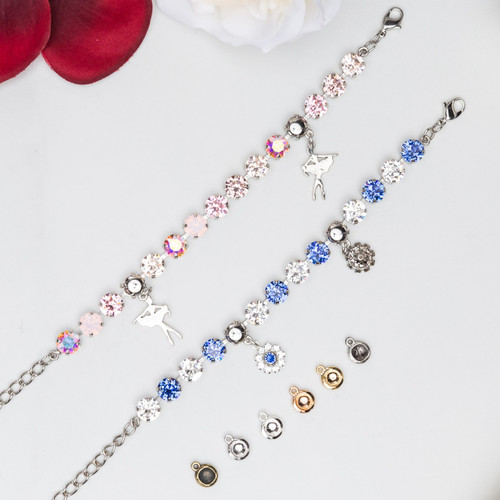 8.5mm | Charm Attatchment Device - Bottom Loop | Six Pieces