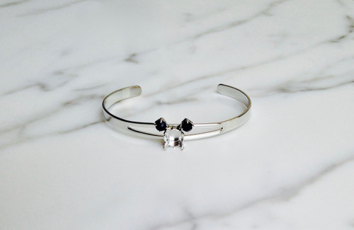 Small Mouse Bracelet | Delicate Split Band Adjustable Cuff