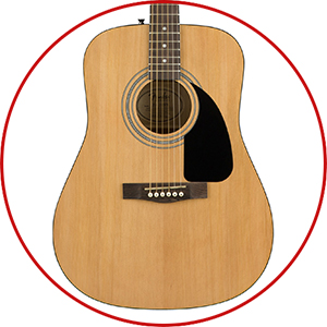 Fender FA-115 Dreadnought Acoustic Guitar - Natural w/ Gig Bag