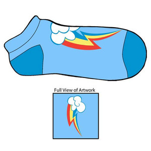 My Little Pony Rainbow Dash Cutie Mark Footies Slipper Socks