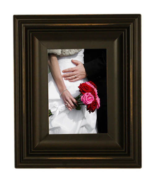 black picture frames 5x7 wood frame with glass