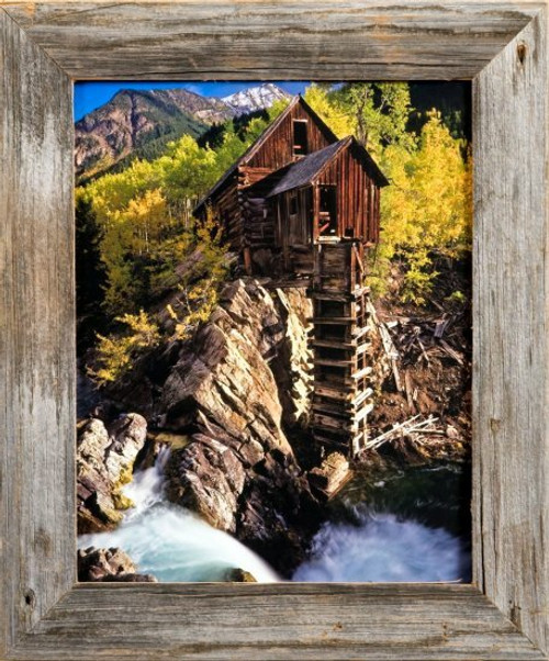 5x7 barnwood picture frame rustic reclaimed wood frame