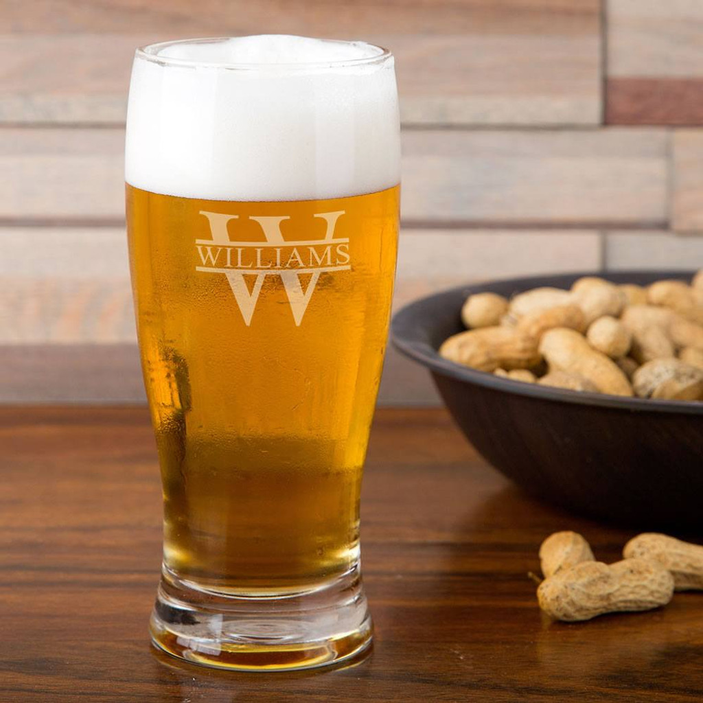 biltmore personalized pilsner glass bbq fans
