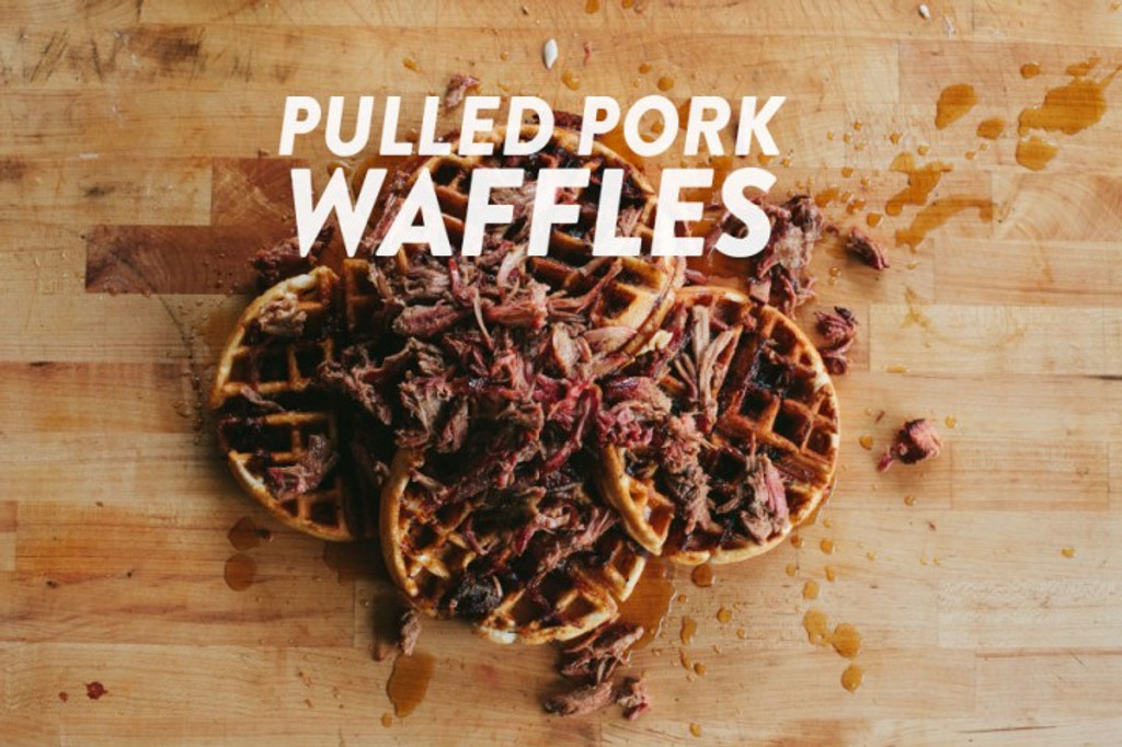 Recipes: Pulled Pork Waffles with Bourbon Maple Syrup