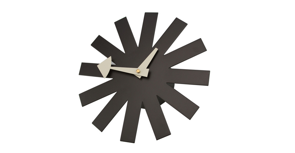 George Nelson Asterisk Clock, Black - Kardiel
