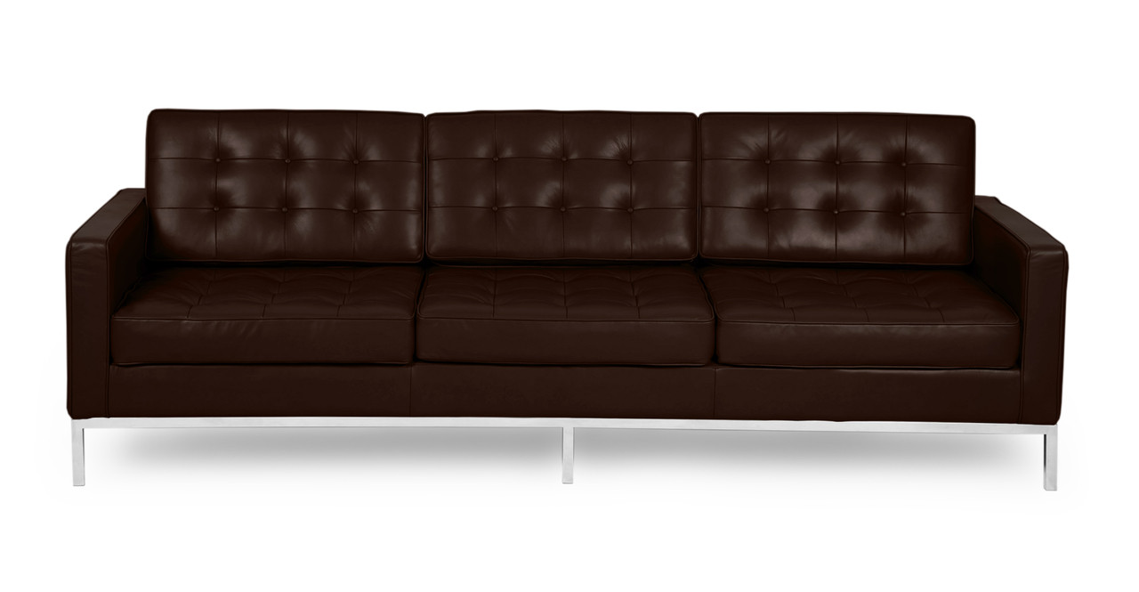 Florence Knoll Mid Century Modern Leather Sofas By Kardiel