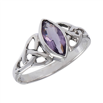Sterling Celtic Amethyst Ring Sterling Celtic Amethyst Ring
