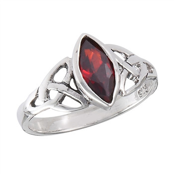 Sterling Celtic Garnet Ring Sterling Celtic Garnet Ring