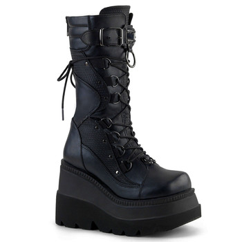 D Ring Wedge Boots D Ring Wedge Boots