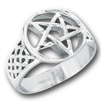 Stainless Steel Celtic Pentagram Ring Stainless Steel Celtic Pentagram Ring