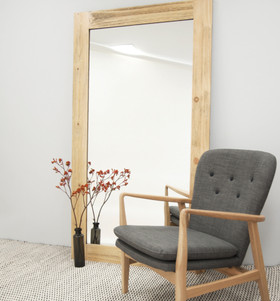 Rustic Timber Bleech Natural Timber Bleached Mirror