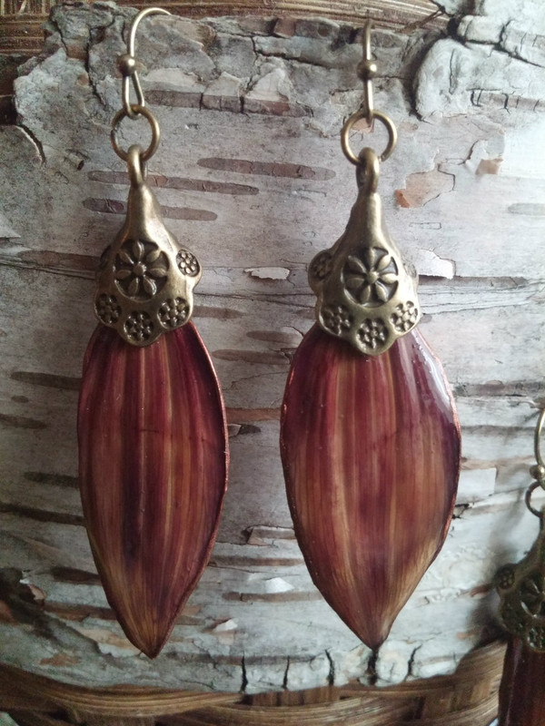 Sunflower Petal Earrings (#PYW1183)