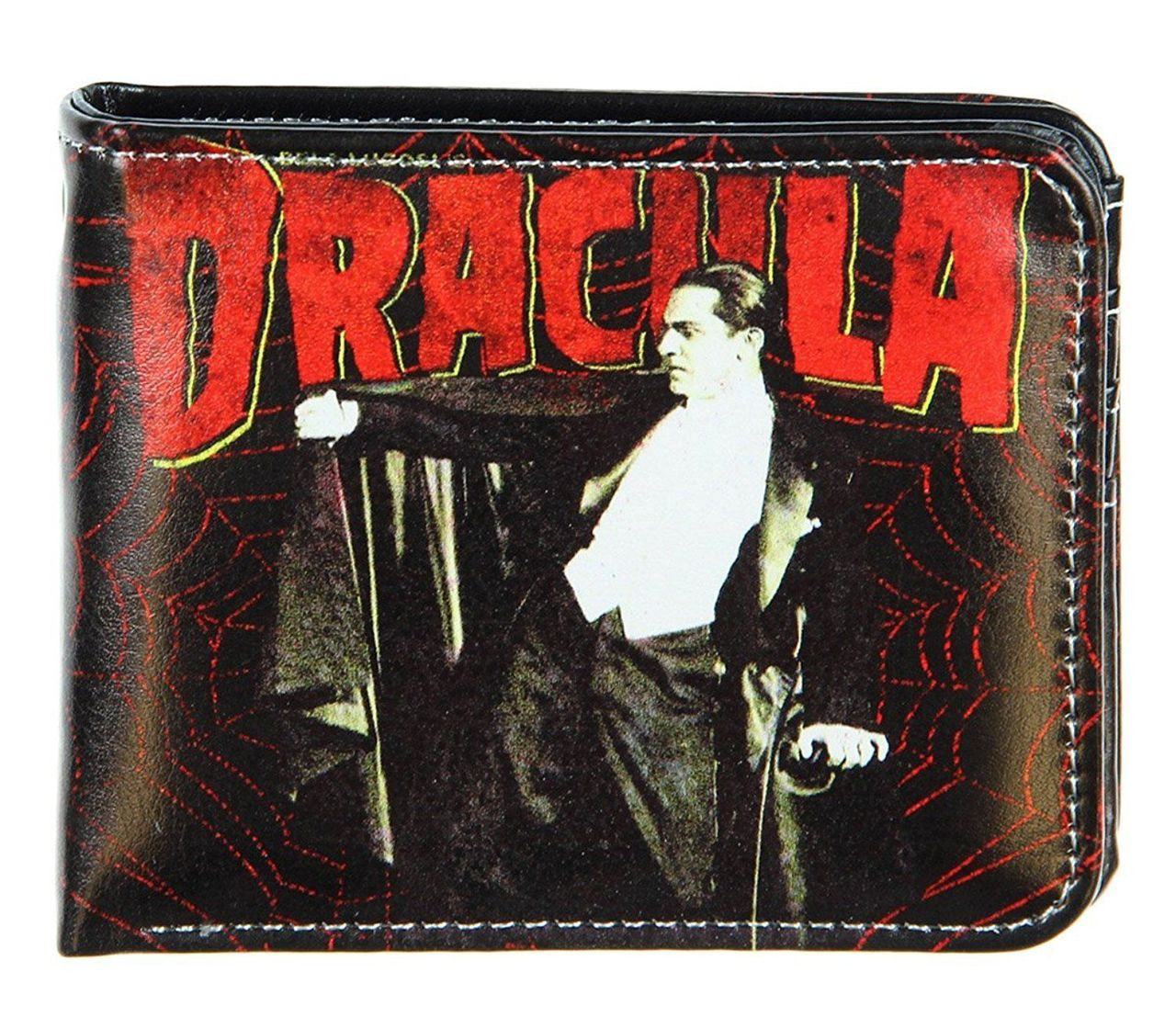 universal monsters dracula spider web bifold wallet horror halloween vampires