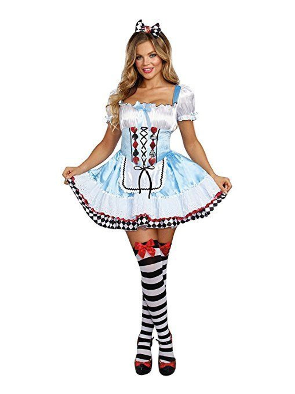 dreamgirl beyond wonderland alice rabbit adult womens halloween costume 10668