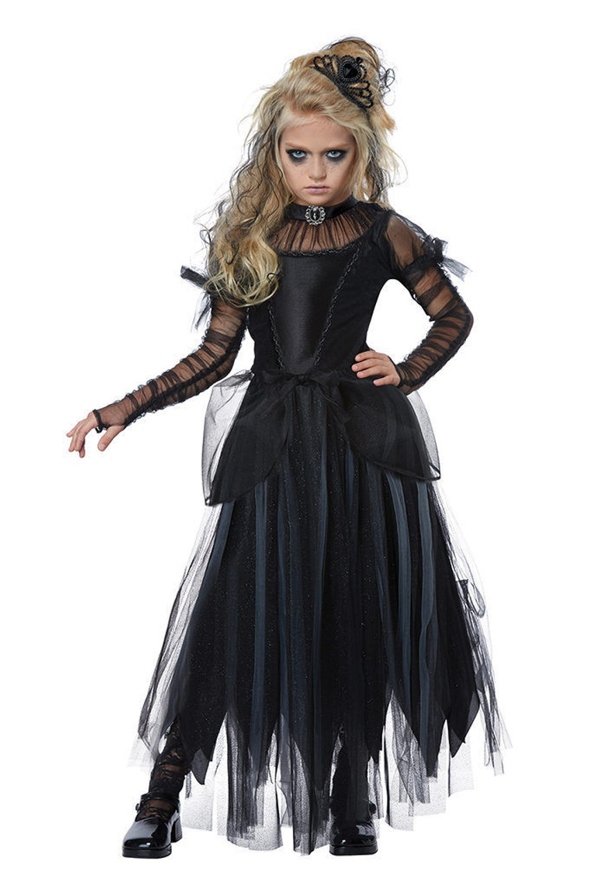 california costumes dark princess black child girls halloween costume 00585