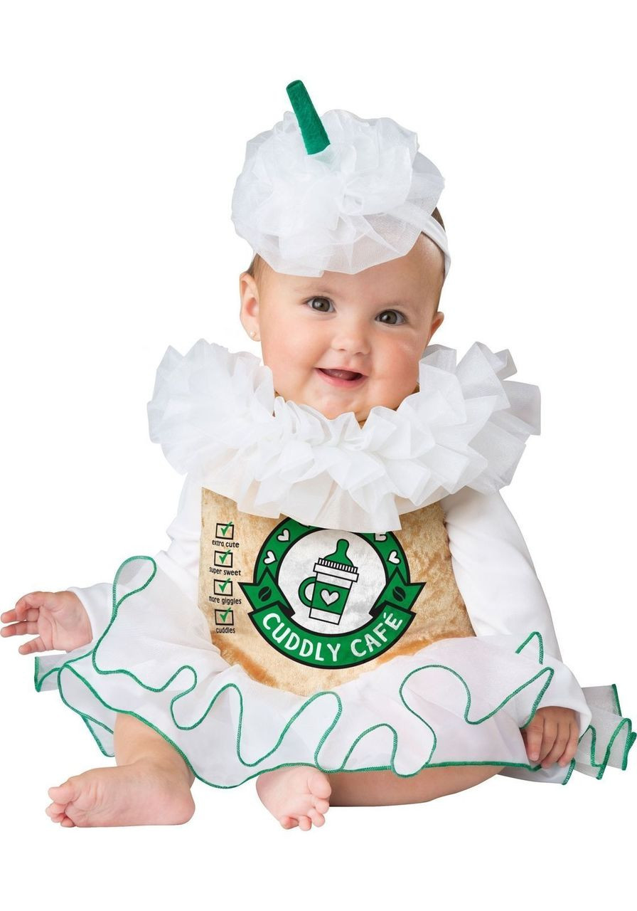 incharacter cuddly cappuccino coffee sweet infant baby halloween costume 16073