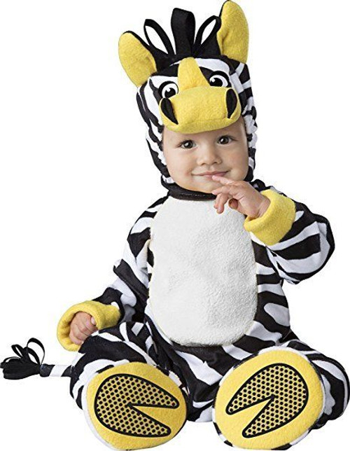 incharacter zany zebra animal pet zoo infant baby halloween costume 6079