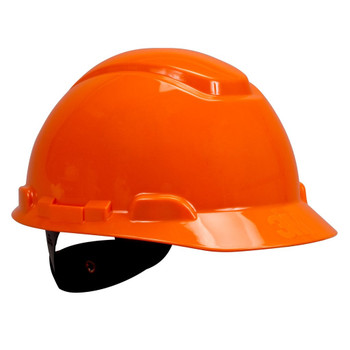 3M Hard Hat with Uvicator H-706R-UV, Orange 4-Point Ratchet Suspension, 20 EA/Case 3M Hard Hat with Uvicator H-706R-UV, Orange 4-Point Ratchet Suspension, 20 EA/Case
