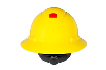 3M Full Brim Hard Hat H-802R-UV, Yellow 4-Point Ratchet Suspension, with Uvicator, 20 EA/Case 3M Full Brim Hard Hat H-802R-UV, Yellow 4-Point Ratchet Suspension, with Uvicator, 20 EA/Case