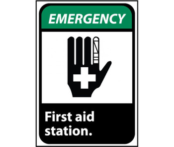 Emergency First Aid Station (W/Graphic) 14X10 .040 Alum Emergency First Aid Station (W/Graphic) 14X10 .040 Alum