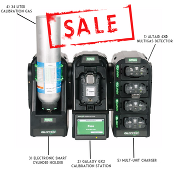 MSA ALTAIR 4XR Multigas Detector Start Up Kit With Galaxy GX2 Calibration Station MSA ALTAIR 4XR Multigas Detector Start Up Kit With Galaxy GX2 Calibration Station