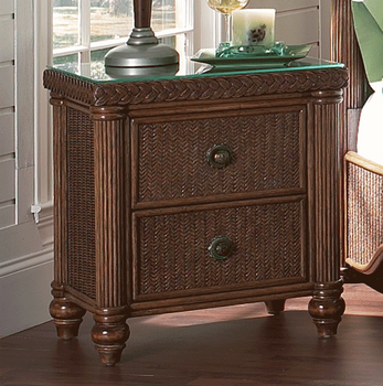 Harborside Nightstand With Glass Top Harborside Nightstand With Glass Top