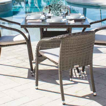 Spectrum Outdoor 5 peace Dining Set with Stackable Side Chairs Spectrum Outdoor 5 peace Dining Set with Stackable Side Chairs
