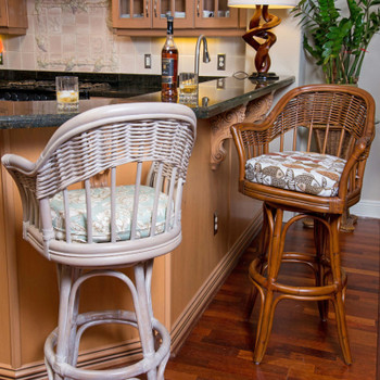 Bridgeport Barstool in Rustic Driftwood and Sienna finish Bridgeport Barstool in Rustic Driftwood and Sienna finish