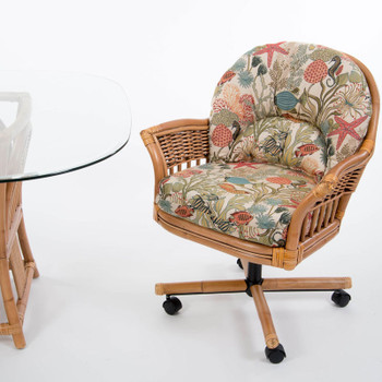 Bridgeport Tilt Swivel Caster Chair in Antique Honey finish Bridgeport Tilt Swivel Caster Chair in Antique Honey finish