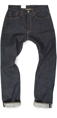 Men's Levi's 501 selvedge raw jeans measurements review