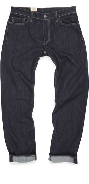 Levi's 504 dark washed regular straight jeans
