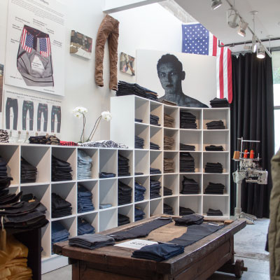 Raw denim jeans store Williamsburg Garment Co. Raw denim jeans store Williamsburg Garment Co.