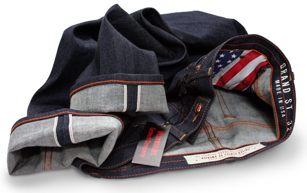 American made clothing - selvedge raw denim jeans