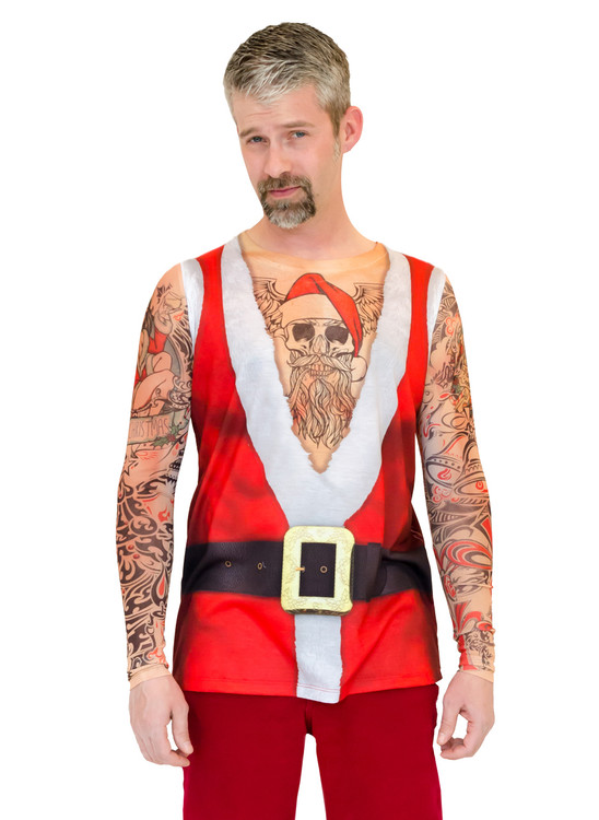 Santa Suit Tank with Tattoos