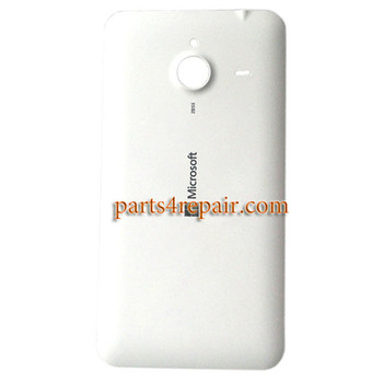 Back Cover with Side Keys for Microsoft Lumia 640 XL (Glossy Surface) -White Back Cover with Side Keys for Microsoft Lumia 640 XL (Glossy Surface) -White