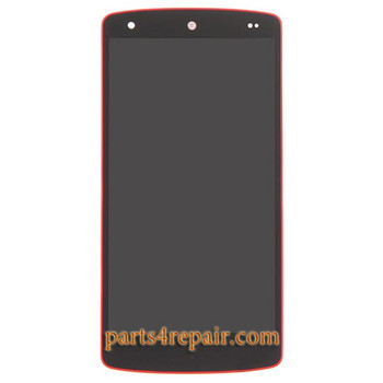 Complete Screen Assembly with Bezel for LG Nexus 5 D820 -Red Complete Screen Assembly with Bezel for LG Nexus 5 D820 -Red