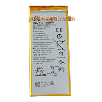 2680mAh Battery HB3447A9EBW for Huawei P8 2680mAh Battery HB3447A9EBW for Huawei P8