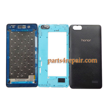 Full Housing Cover with Side Keys for Huawei Honor 4C -Black Full Housing Cover with Side Keys for Huawei Honor 4C -Black