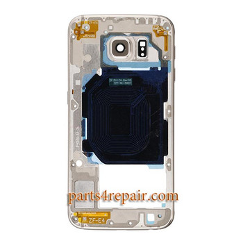 Middle Housing Cover for Samsung Galaxy S6 Edge G925F -Gold Middle Housing Cover for Samsung Galaxy S6 Edge G925F -Gold