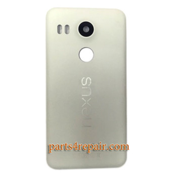 Back Cover OEM with Camera Lens for LG Nexus 5X H790 H791 -White Back Cover OEM with Camera Lens for LG Nexus 5X H790 H791 -White