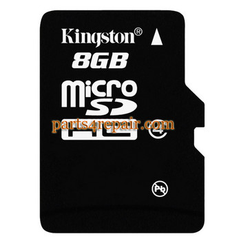 Kingston 8GB Micro SD Class 4 Memory Card from www.parts4repair.com Kingston 8GB Micro SD Class 4 Memory Card from www.parts4repair.com
