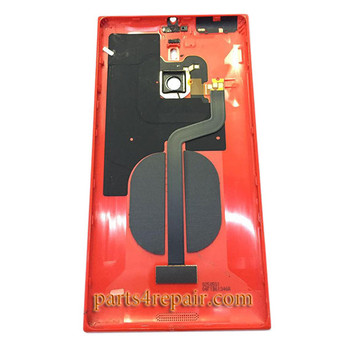 Back Housing Assembly Cover OEM without Wireless Charging Coil for Nokia Lumia 1520 at&t -Red Back Housing Assembly Cover OEM without Wireless Charging Coil for Nokia Lumia 1520 at&t -Red