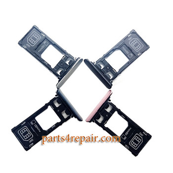 Dual SIM Tray with Cap for Sony Xperia XZ Dual SIM Tray with Cap for Sony Xperia XZ