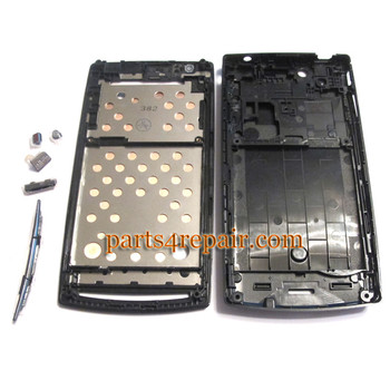 Full Housing cover for Sony Ericsson Xperia Arc S LT18I / LT15I -Black Full Housing cover for Sony Ericsson Xperia Arc S LT18I / LT15I -Black