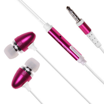 Remote and Mic Metal Earphone For iPhone 3G/3GS/4G/4GS HTC Rose Remote and Mic Metal Earphone For iPhone 3G/3GS/4G/4GS HTC Rose