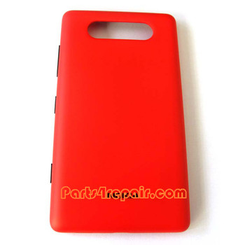 Back Cover for Nokia Lumia 820 -Red from www.parts4repair.com Back Cover for Nokia Lumia 820 -Red from www.parts4repair.com