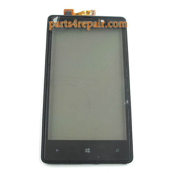 Touch Screen with Bezel for Nokia Lumia 820 (at&t) from www.parts4repair.com Touch Screen with Bezel for Nokia Lumia 820 (at&t) from www.parts4repair.com
