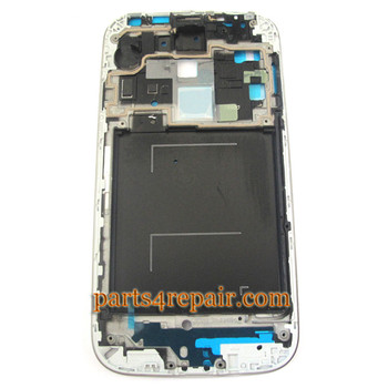 Front Housing Bezel with Blue Home Button for Samsung I9500 Galaxy S4 -Blue Front Housing Bezel with Blue Home Button for Samsung I9500 Galaxy S4 -Blue